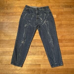 Lee Jeans Vintage Size 12 Petite Women’s Mom Jeans Spandex Waist High Raise Bone